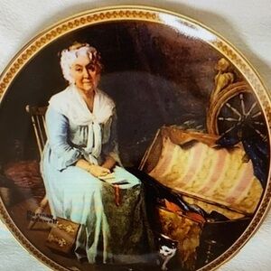 Knowles Norman Rockwells Rediscovered Women Plate Gold RARE Limited Edition